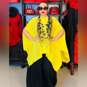 Overside Yellow Poncho